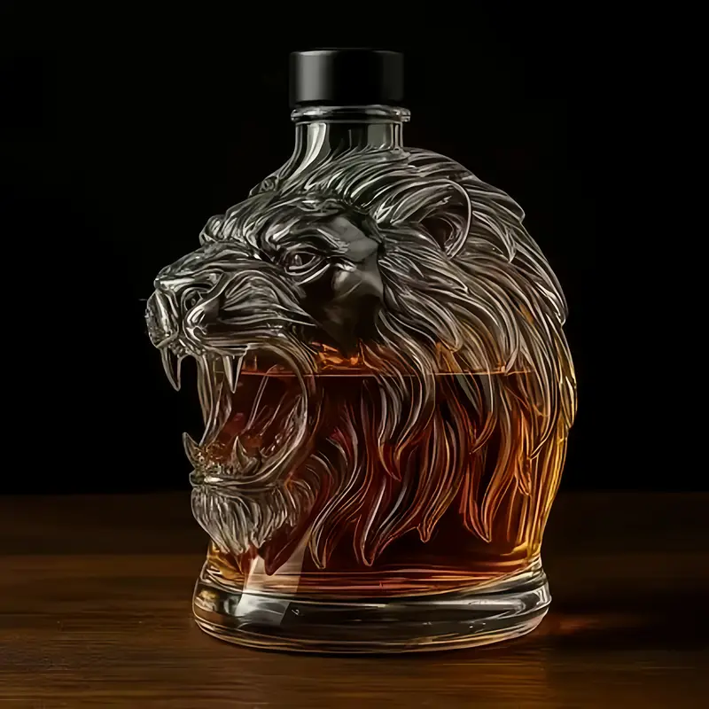 3D Lion Whiskey Decanter