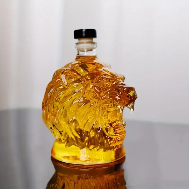 3D Lion Whiskey Decanter