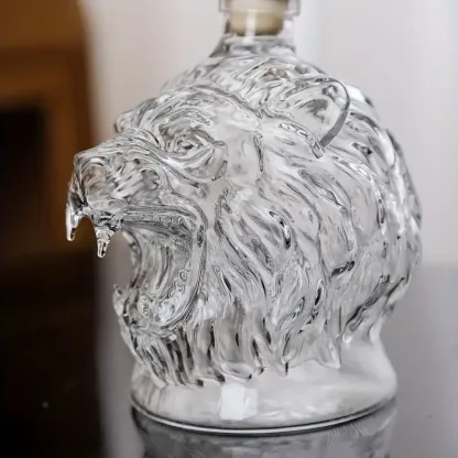 3D Lion Whiskey Decanter