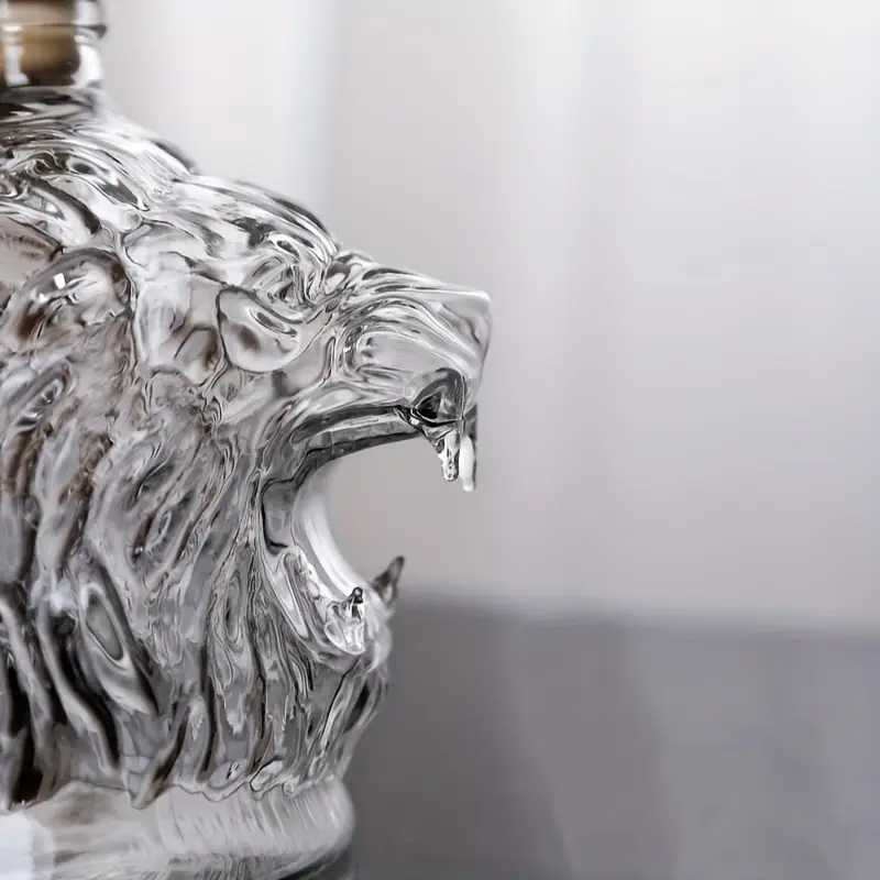 3D Lion Whiskey Decanter