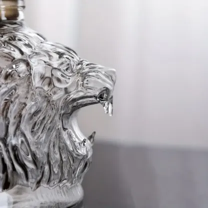 3D Lion Whiskey Decanter