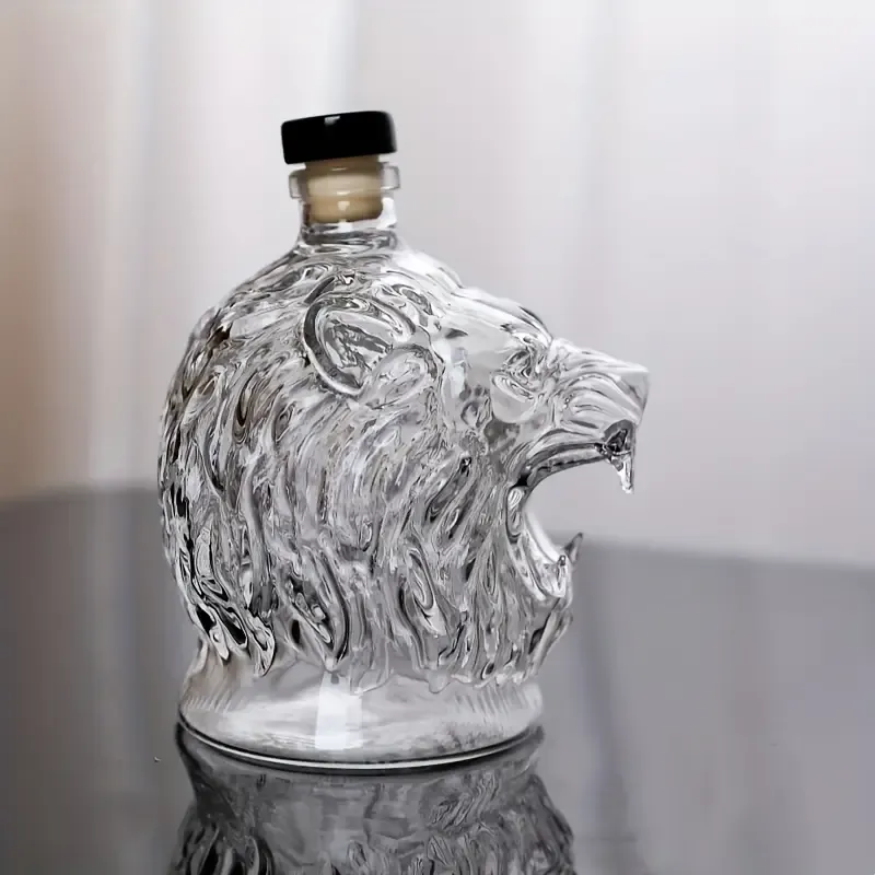 3D Lion Whiskey Decanter