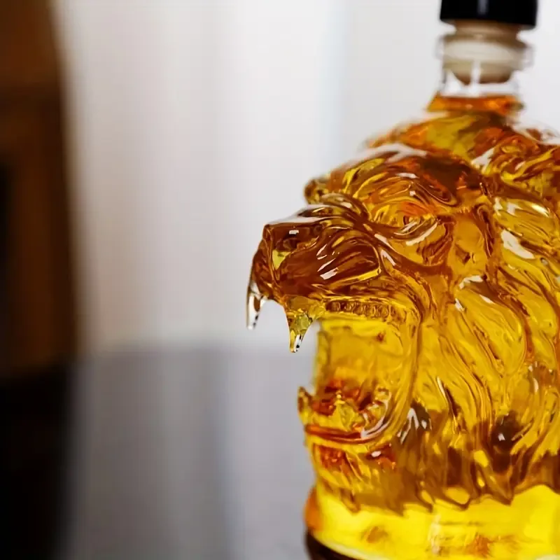 3D Lion Whiskey Decanter