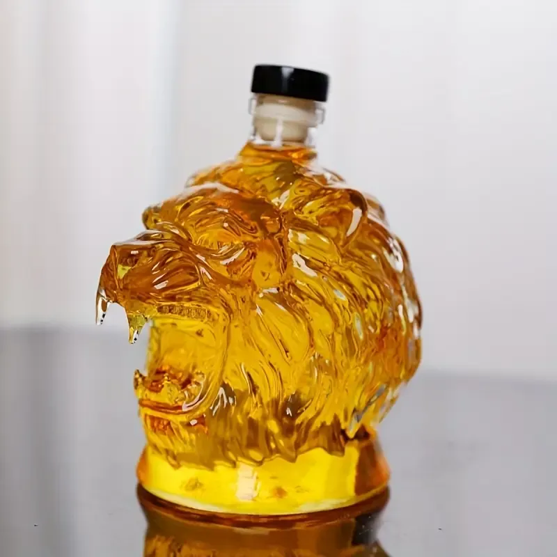 3D Lion Whiskey Decanter