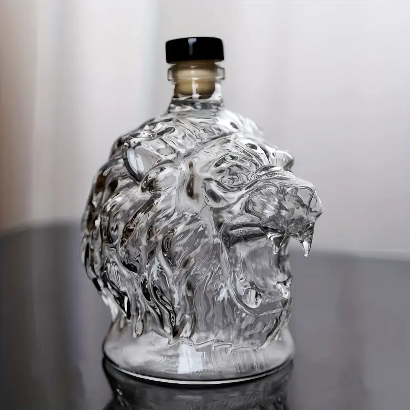 3D Lion Whiskey Decanter