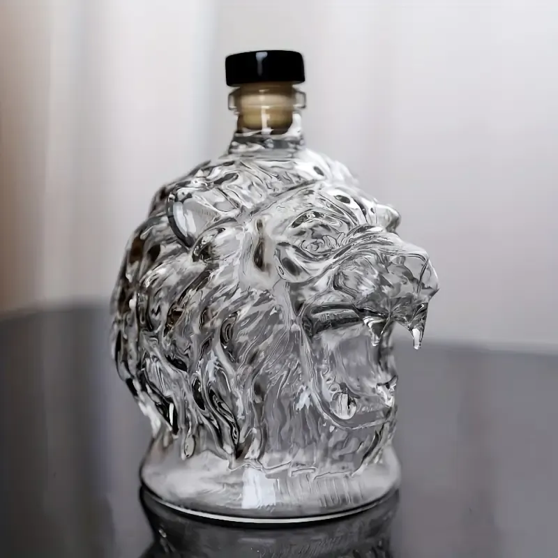 3D Lion Whiskey Decanter