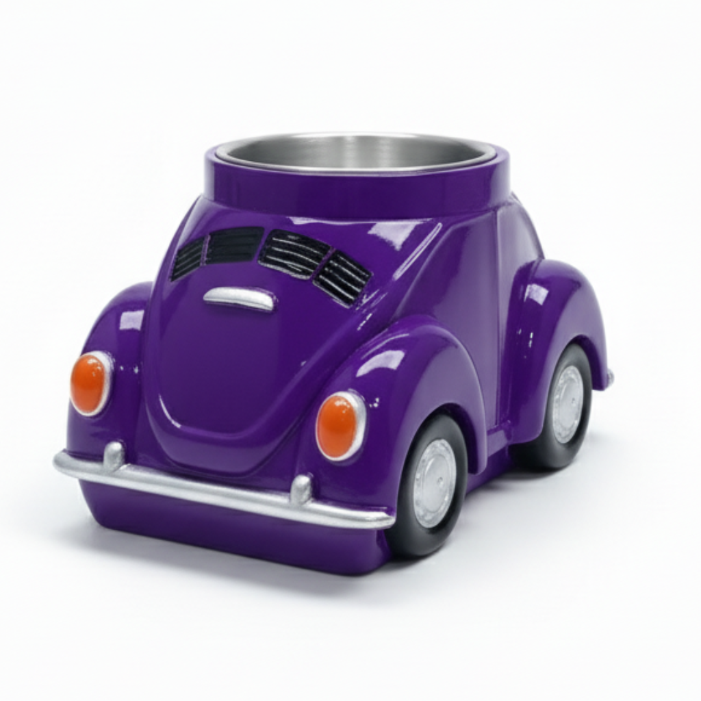 Fun Car Design Mug With Resin And Stainless Steel Build