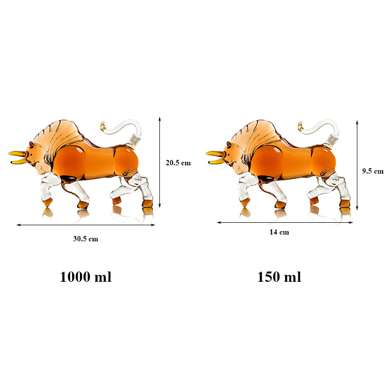 Bull Shaped Liquor Decanter-Wine and Whiskey Decanter