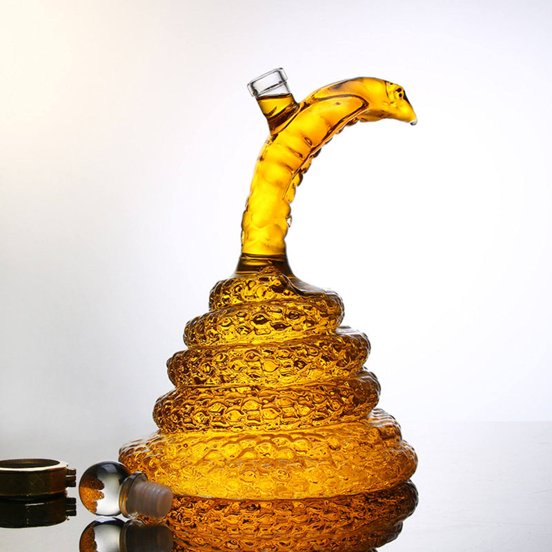 Snake Shaped Decanter For Liquor-Wine and Whiskey Decanter