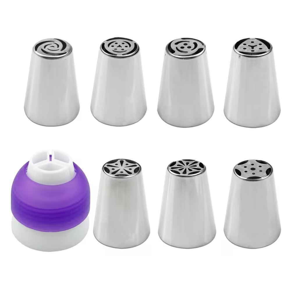 7 Piece Of Stainless Steel Piping Tips Set