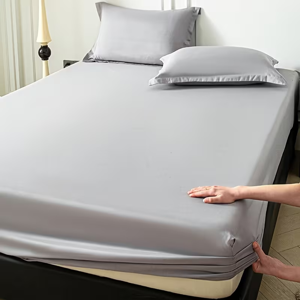 Microfiber Bed Sheet Set Deep Pocket - Fitted Sheet, Flat Sheet & Pillowcases, Soft Brushed Bedding Set