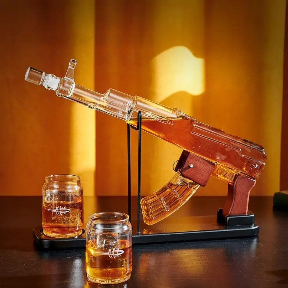 Display Decanter Kit With Two Glasses