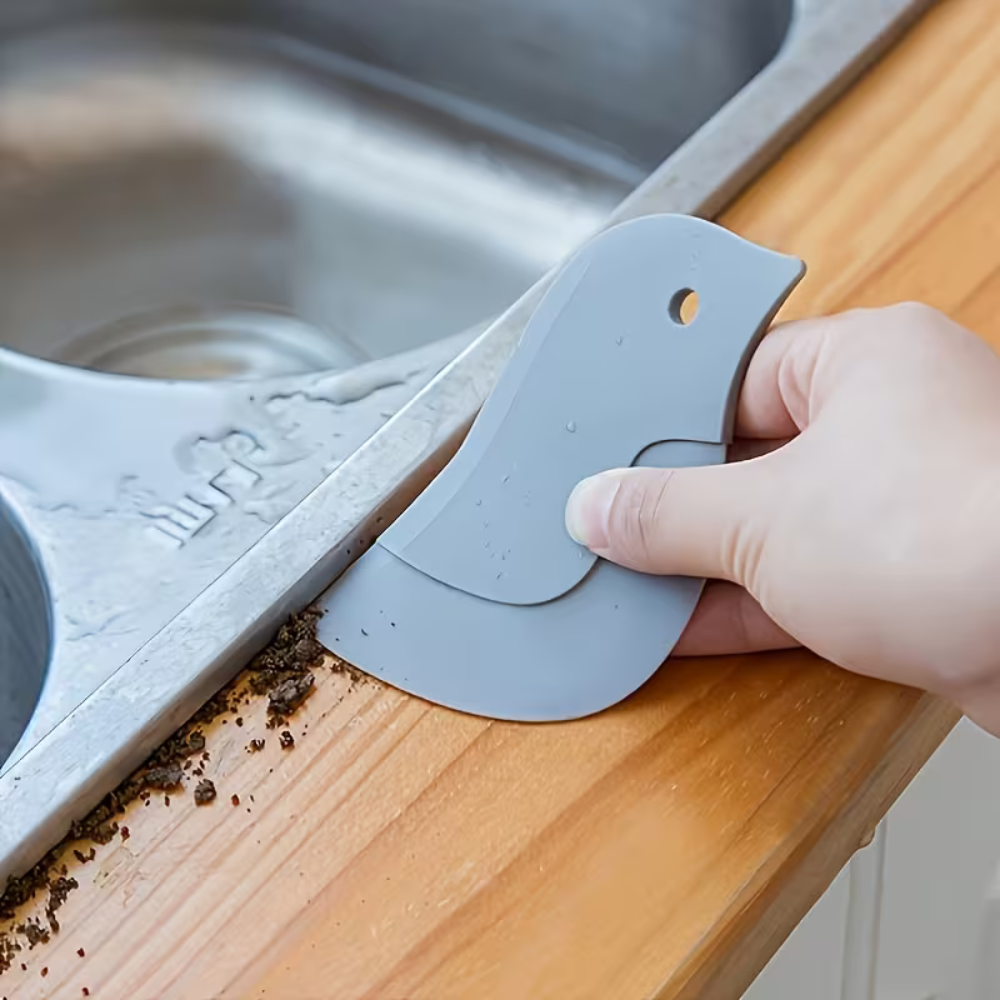 Penguin Shaped Kitchen Scraper - Cute Silicone Spatula for Baking Cooking and Cleaning