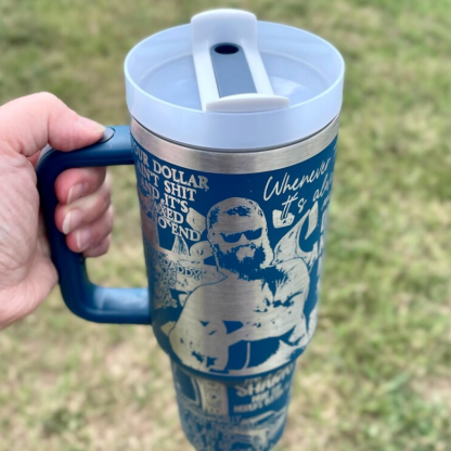 Oliver Anthony Music Tumbler-Wine and Whiskey Decanter