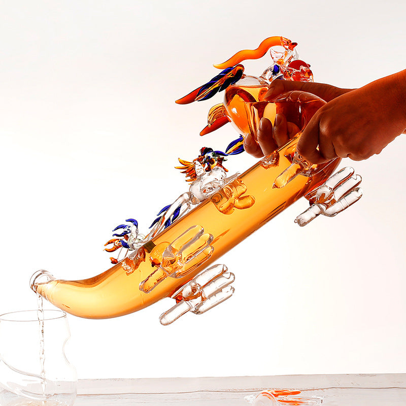 Dragon Shaped Glass Decanter-Wine and Whiskey Decanter