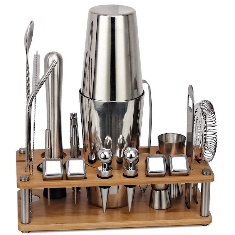 21-Piece Bartender Shaker-Wine and Whiskey Decanter