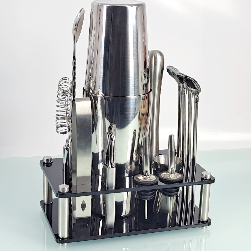 Mixology Cocktail Shaker Set-Wine and Whiskey Decanter