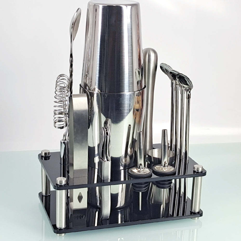 Mixology Cocktail Shaker Set-Wine and Whiskey Decanter