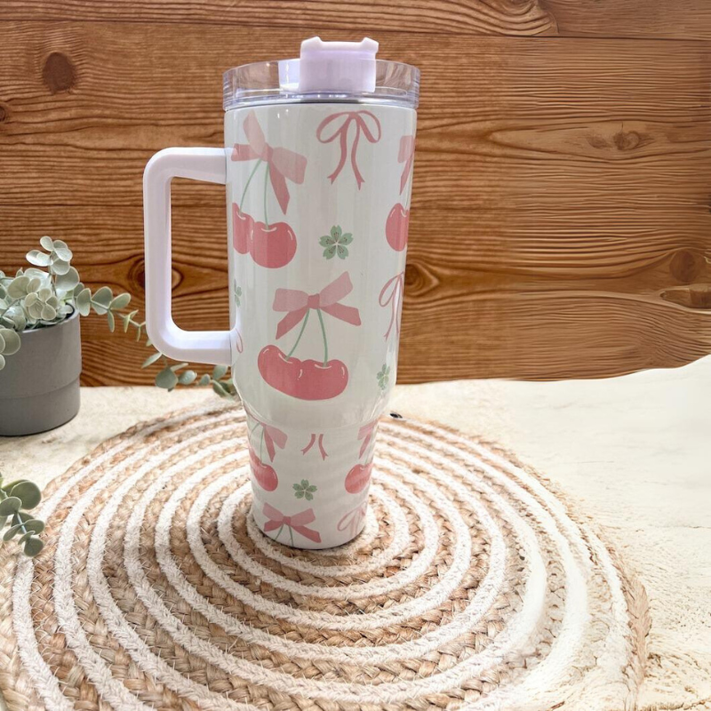 Cherry Coquette Travel Tumbler-Wine and Whiskey Decanter