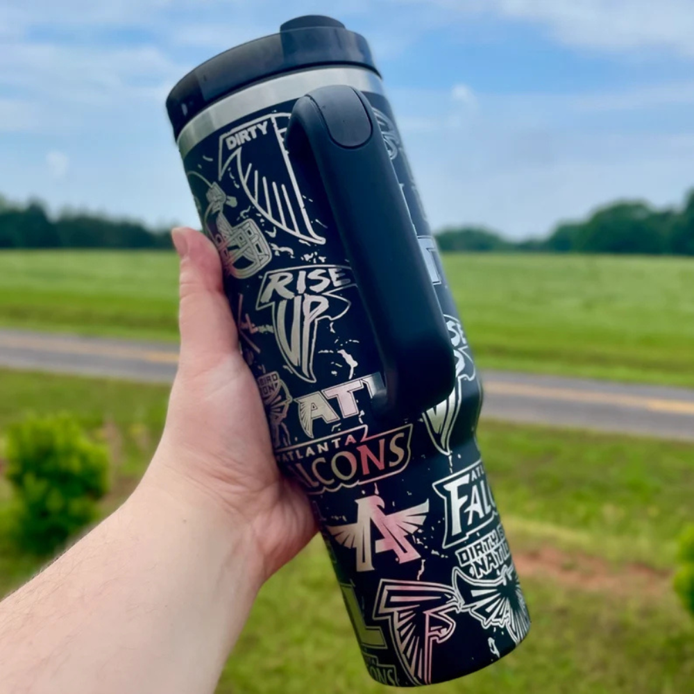 Atlanta Falcons Stainless Steel Vacuum Insulated Tumbler-Wine and Whiskey Decanter