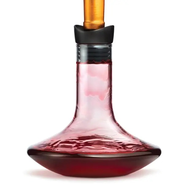 Glass Wine Breather Decanter With Pouring Base