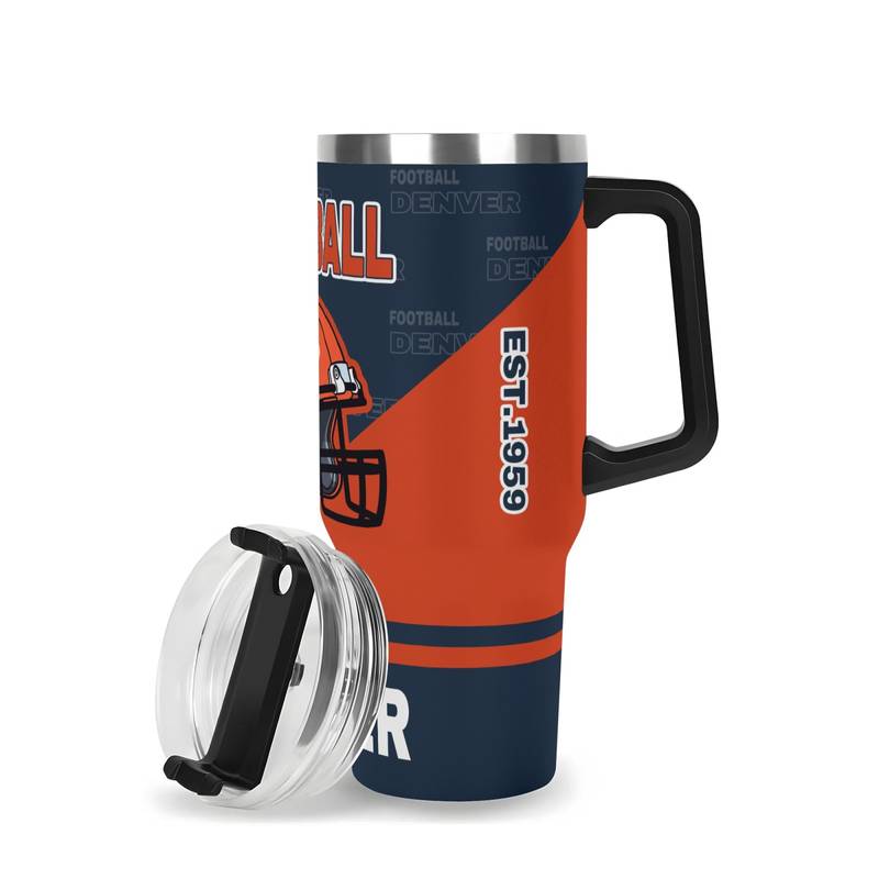 40oz Denver Insulated Stainless Steel Tumbler With Lid And Straw