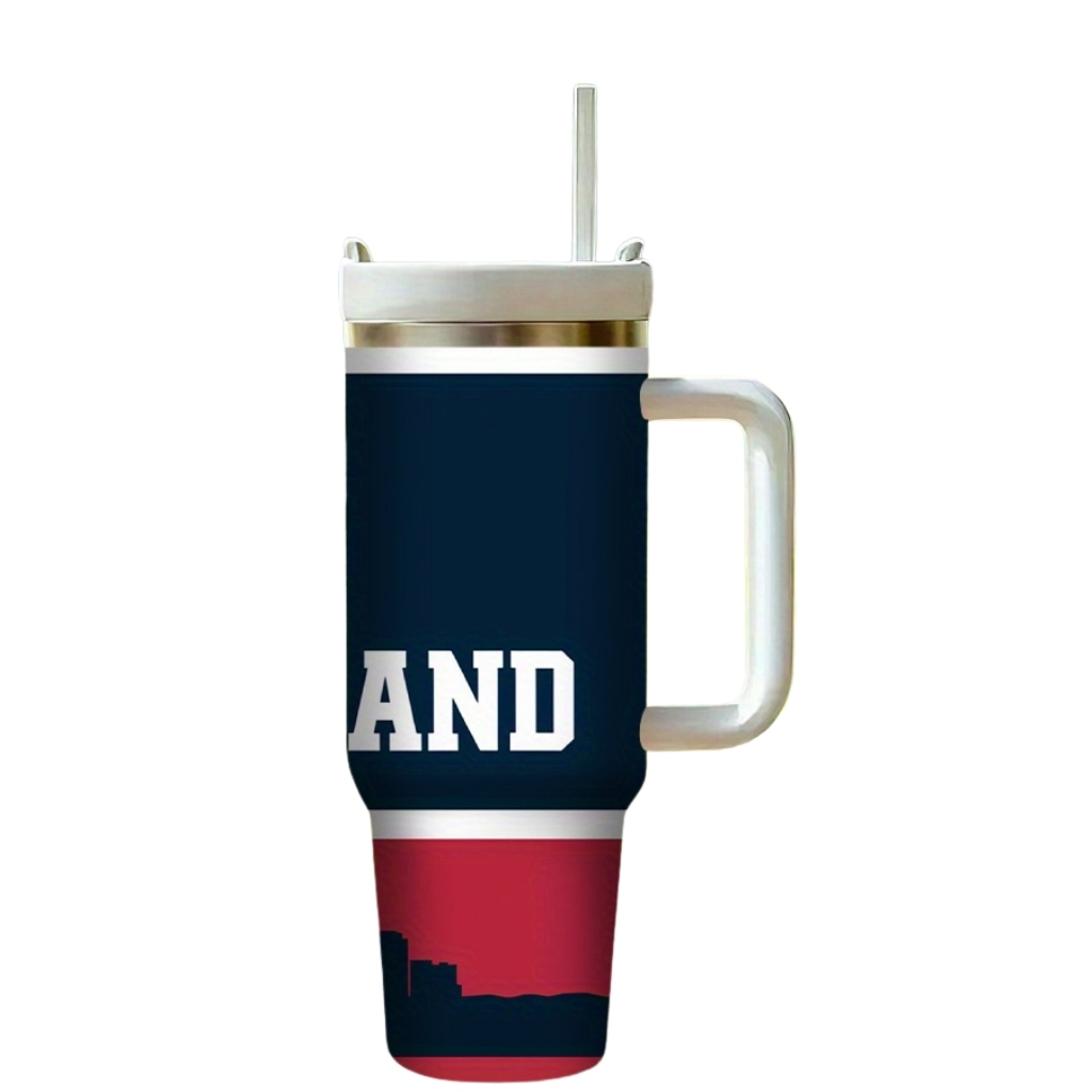 40oz New England Football Stainless Steel Tumbler