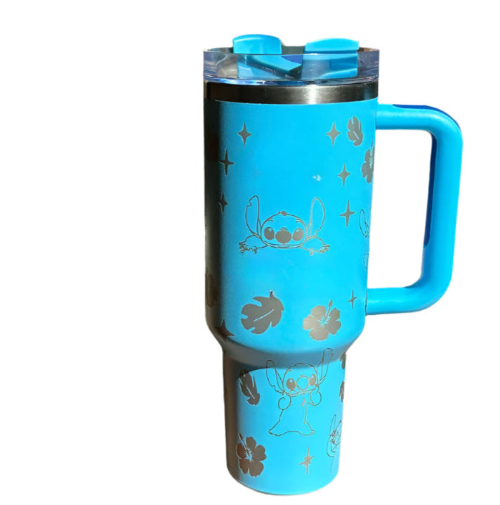 40oz Stitch Printed Stainless Steel Tumbler-Wine and Whiskey Decanter