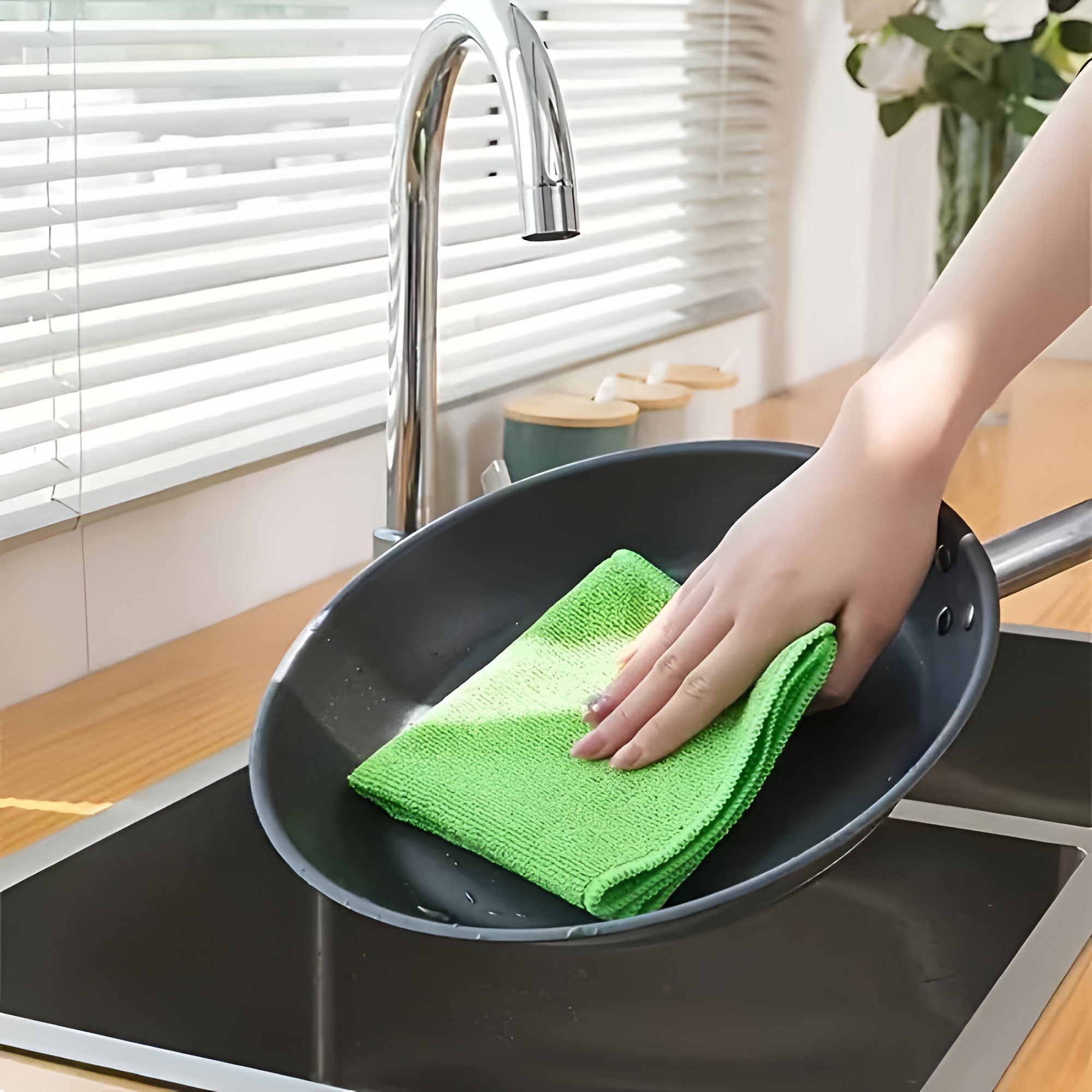 20 Piece Of Microfiber Cleaning Cloth Absorbent Kitchen Towels