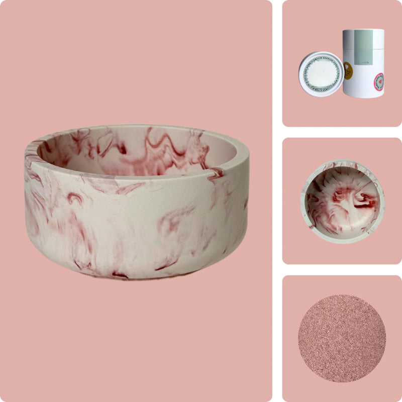 Pearled Wax Candle Gift Kit-Wine and Whiskey Decanter