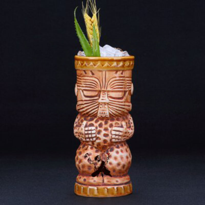 Ceramic Tribal Drink Mug-Wine and Whiskey Decanter