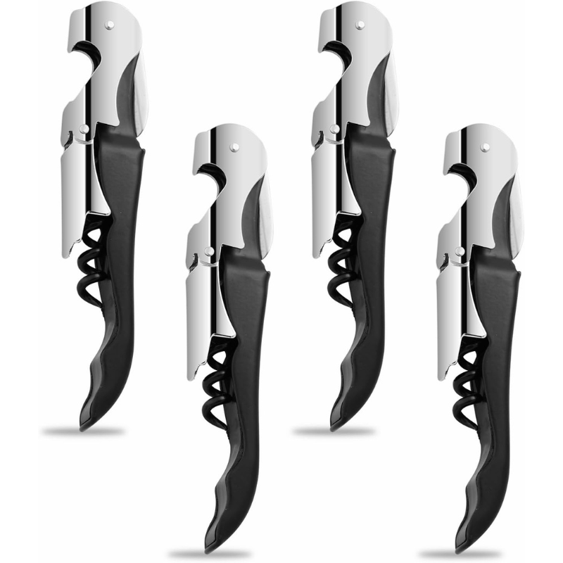 4 Piece Stainless Steel Design Professional Wine Opener