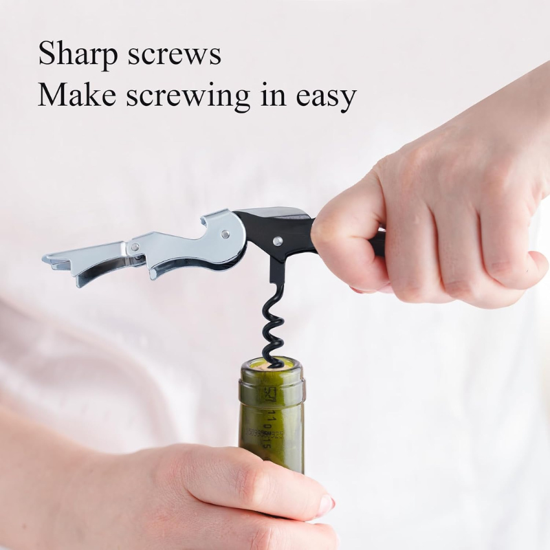 4 Piece Stainless Steel Design Professional Wine Opener