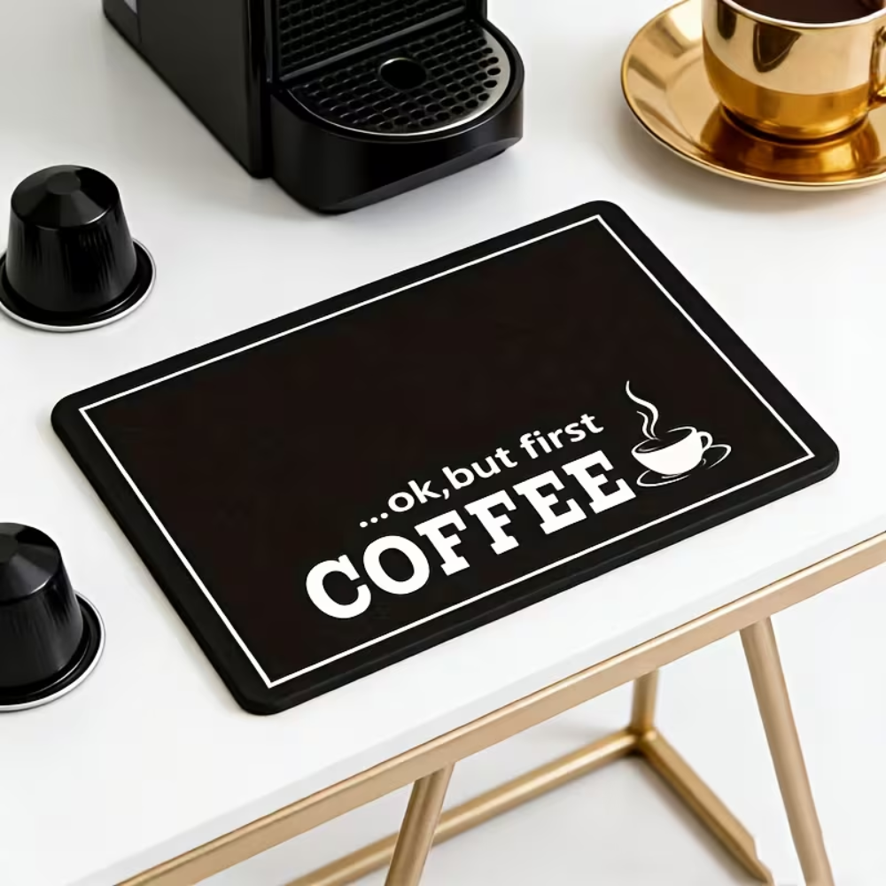 Pack Of 2 Coffee Machine Absorbent Countertop Drain Mat