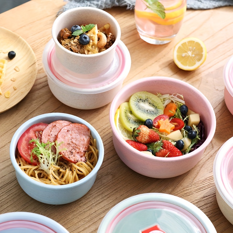 3 Piece Leakproof Food Storage Containers Set with Lids - BPA Free Kitchen Meal Prep