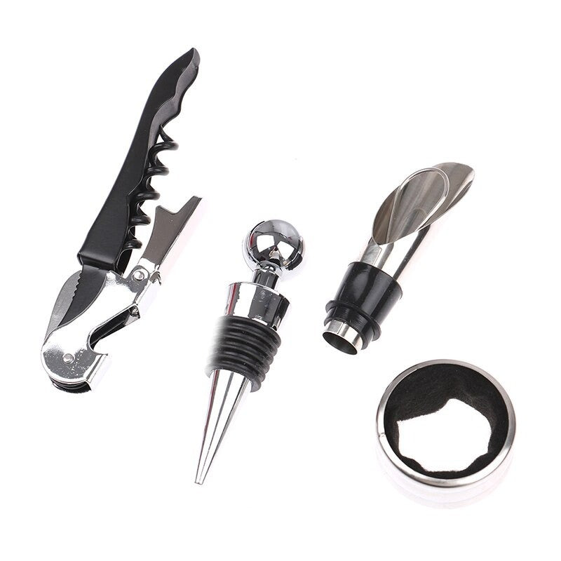 Stainless Steel Bottle Opener-Wine and Whiskey Decanter