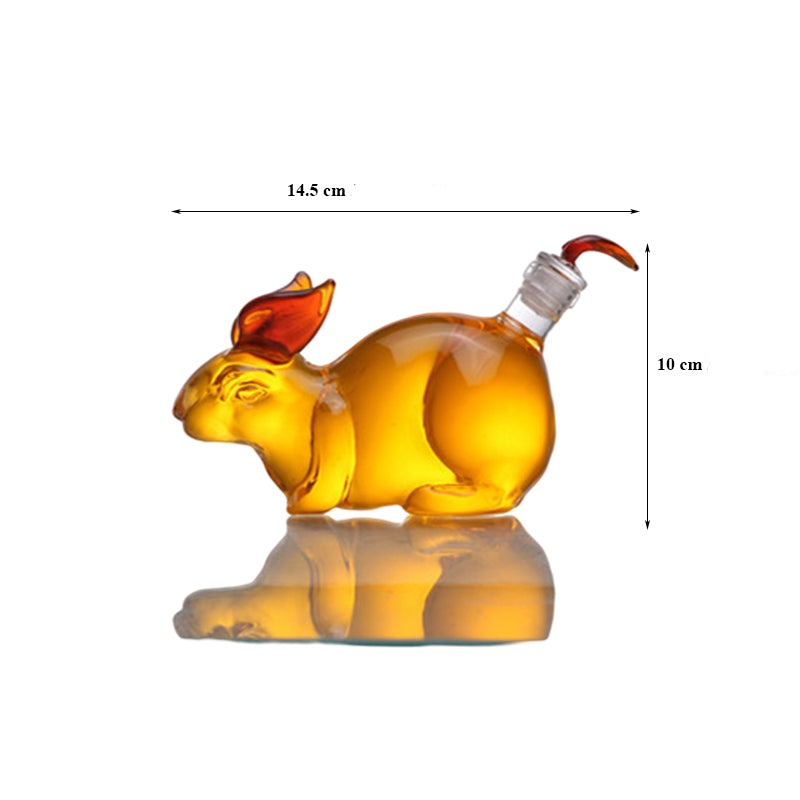 Rabbit Shaped Liquor Decanter-Wine and Whiskey Decanter