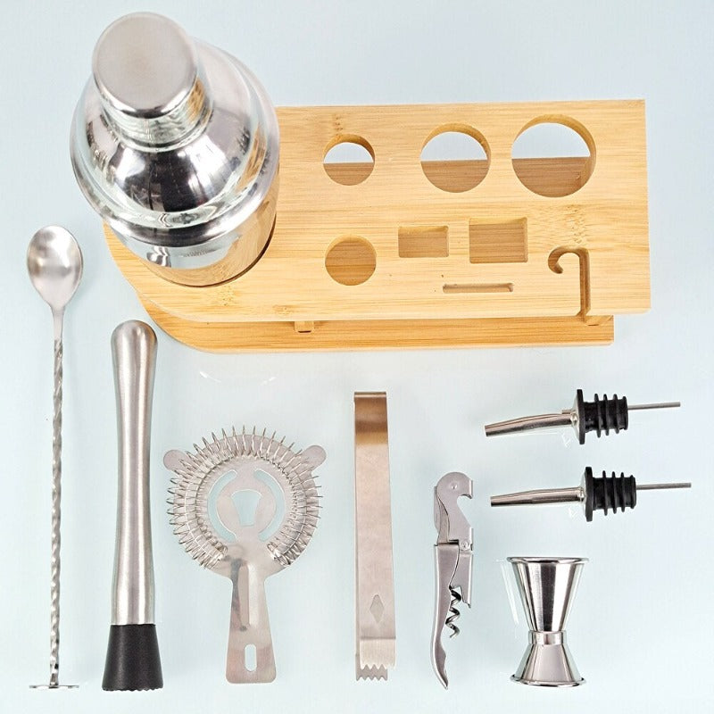 Mixology Cocktail Kit-Wine and Whiskey Decanter