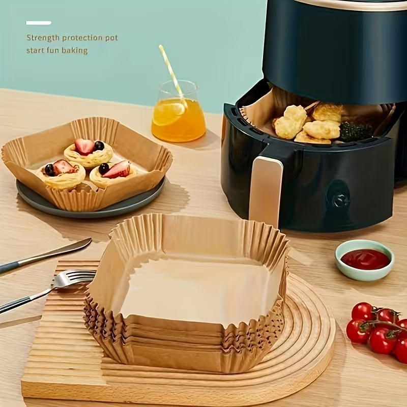 Air Fryer Paper Liners Non Stick Sheets For Baking Roasting Use