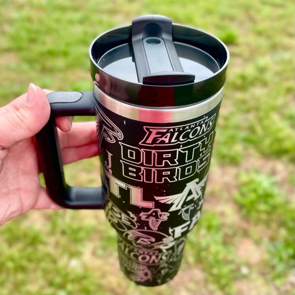 Atlanta Falcons Stainless Steel Vacuum Insulated Tumbler-Wine and Whiskey Decanter