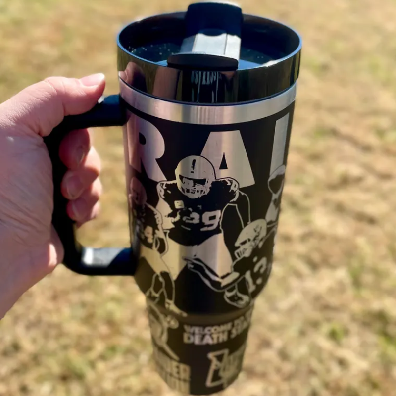 Las Vegas Raiders Tumbler – 40oz Insulated Drinkware for Fans-Wine and Whiskey Decanter