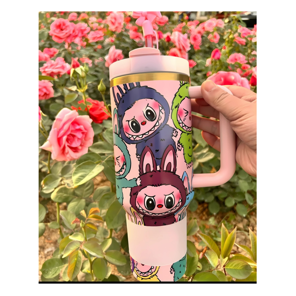 Labubu 40oz Cartoon Tumbler-Wine and Whiskey Decanter