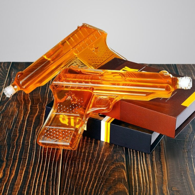 Gun Shaped Glass Decanter-Wine and Whiskey Decanter