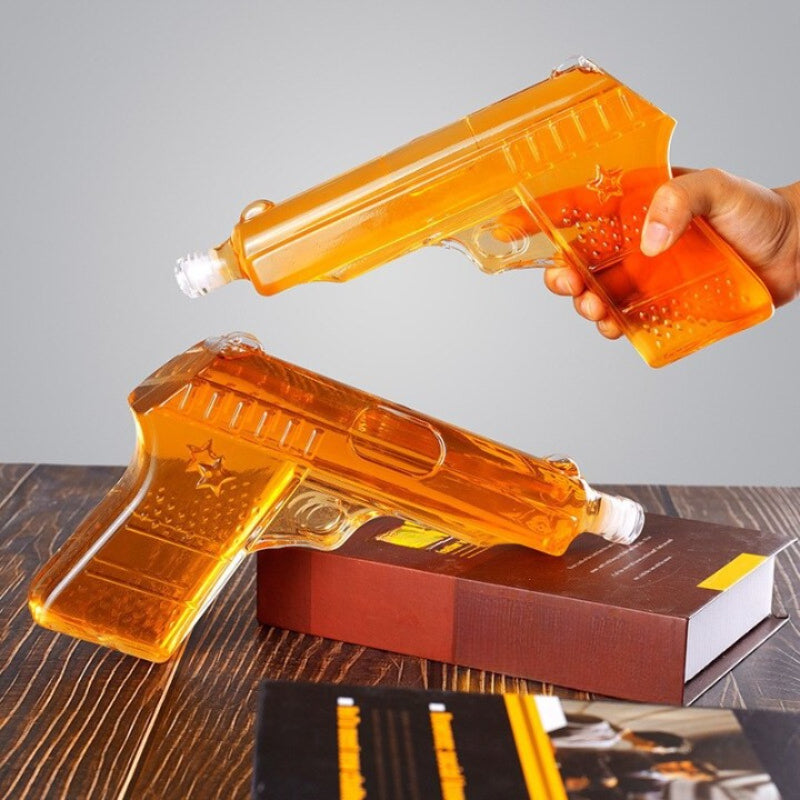 Gun Shaped Glass Decanter-Wine and Whiskey Decanter