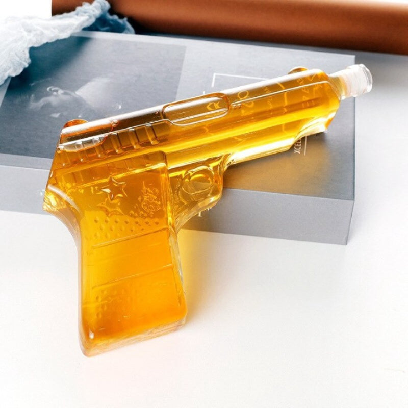 Gun Shaped Glass Decanter-Wine and Whiskey Decanter