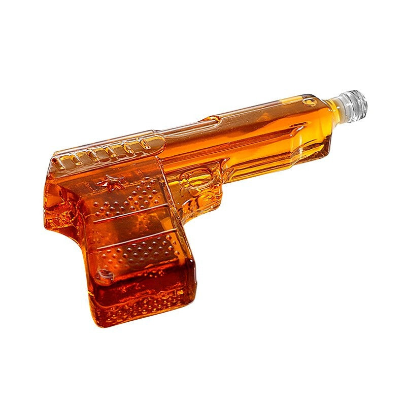 Gun Shaped Glass Decanter-Wine and Whiskey Decanter