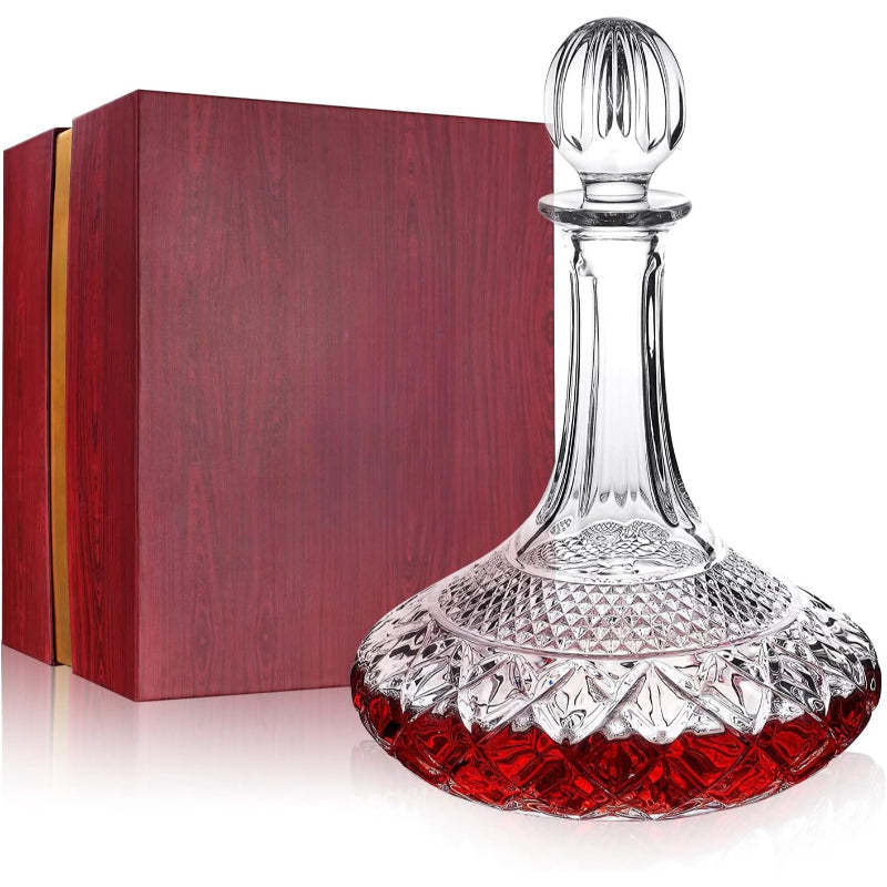 50oz Crystal Wine Decanter With Stopper-Wine and Whiskey Decanter