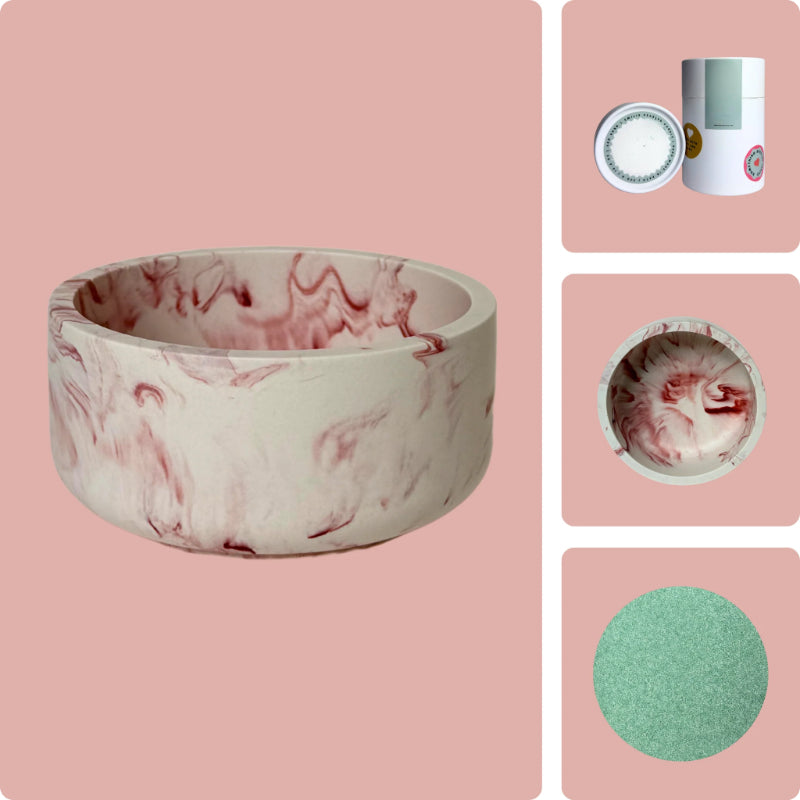 Pearled Wax Candle Gift Kit-Wine and Whiskey Decanter