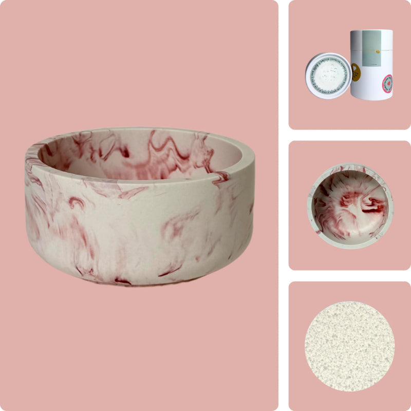 Pearled Wax Candle Gift Kit-Wine and Whiskey Decanter