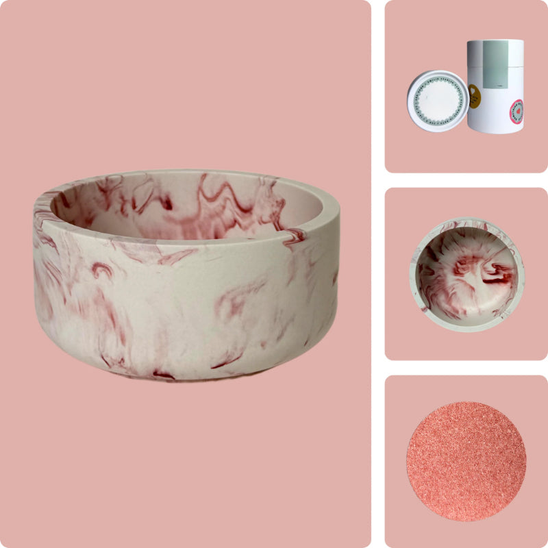 Pearled Wax Candle Gift Kit-Wine and Whiskey Decanter